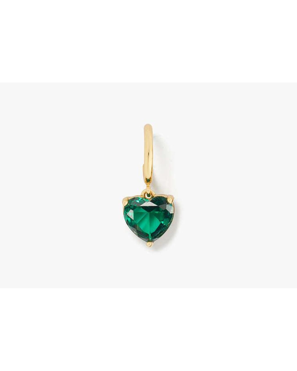 Kate Spade White My Love Heart Creolen, Klein