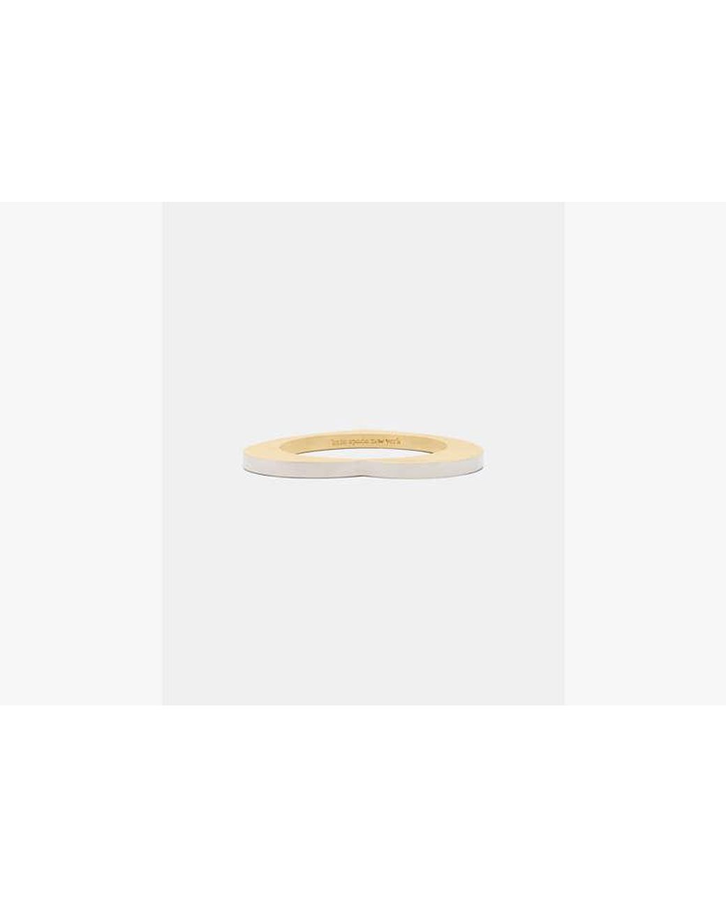 Kate Spade White Kate Spade Geo Pop Heart Bangle Bracelet