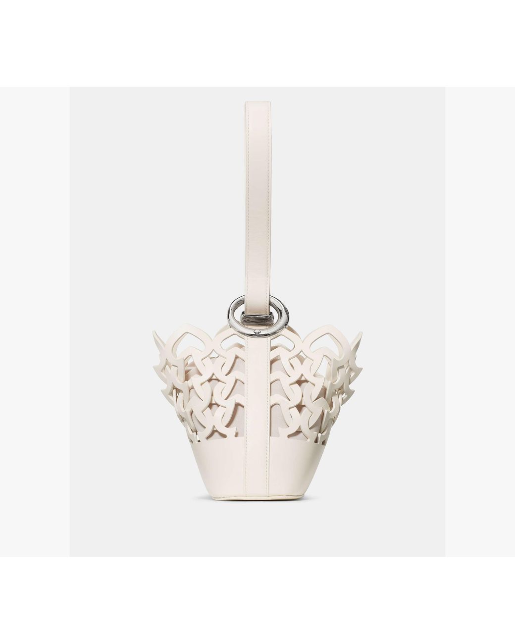 Kate Spade White Halo Woven Mini Bucket Bag