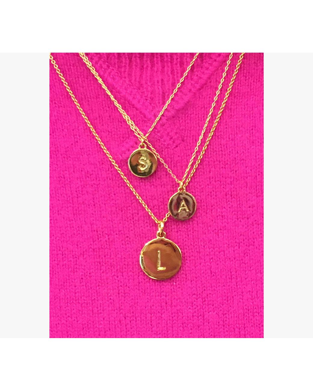 Kate Spade White Initial C Mini Pendant