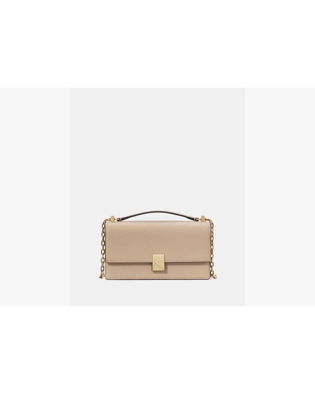 Kate Spade Natural Deco Mini Flap Chain Crossbody