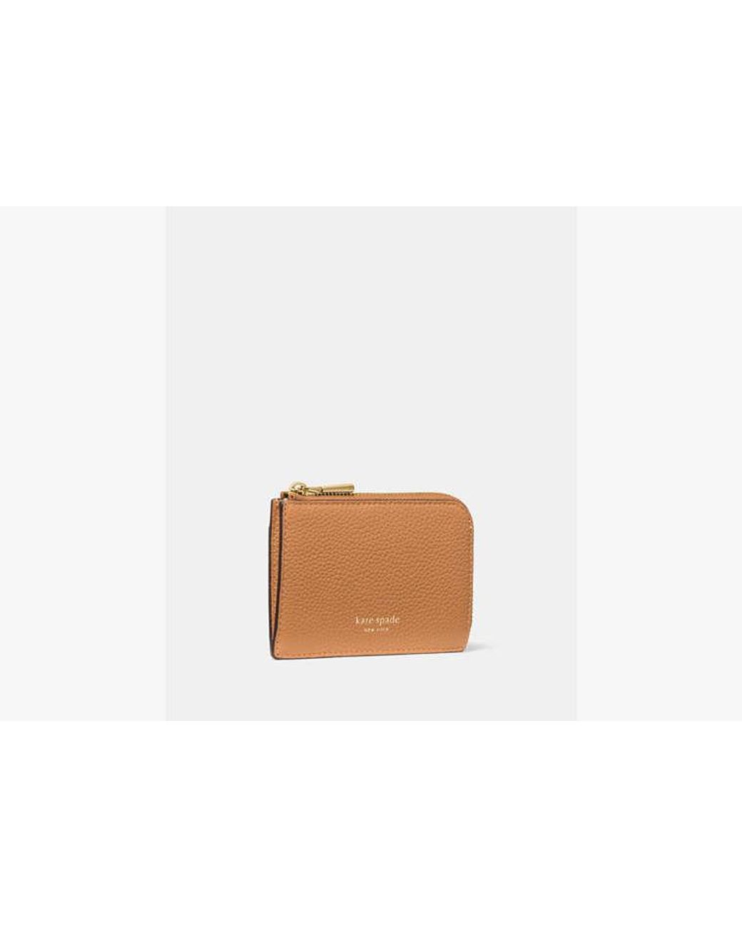 Kate Spade Brown Kate Spade Mini Zip Card Case