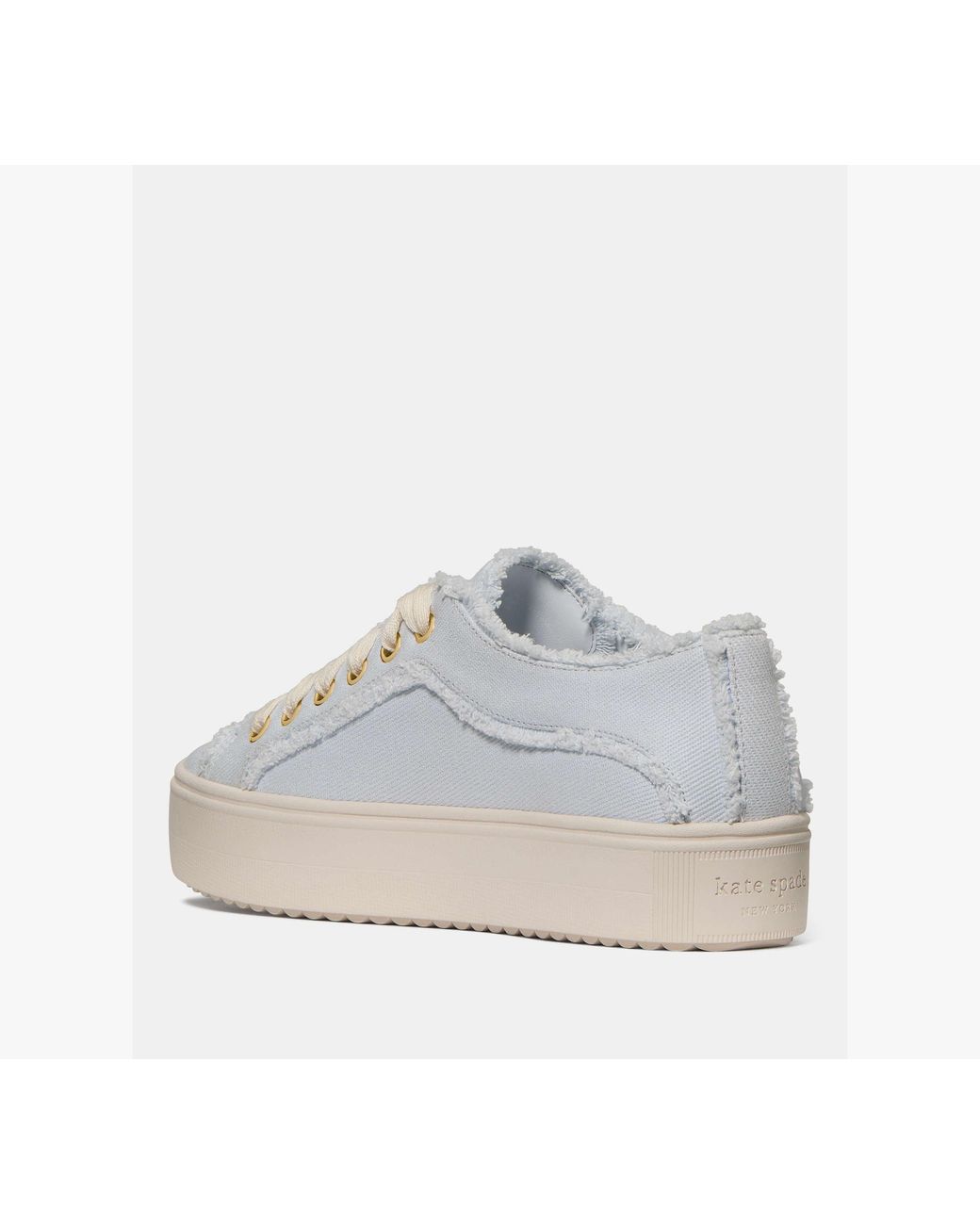 Kate Spade White Sam Icon Platform Sneaker