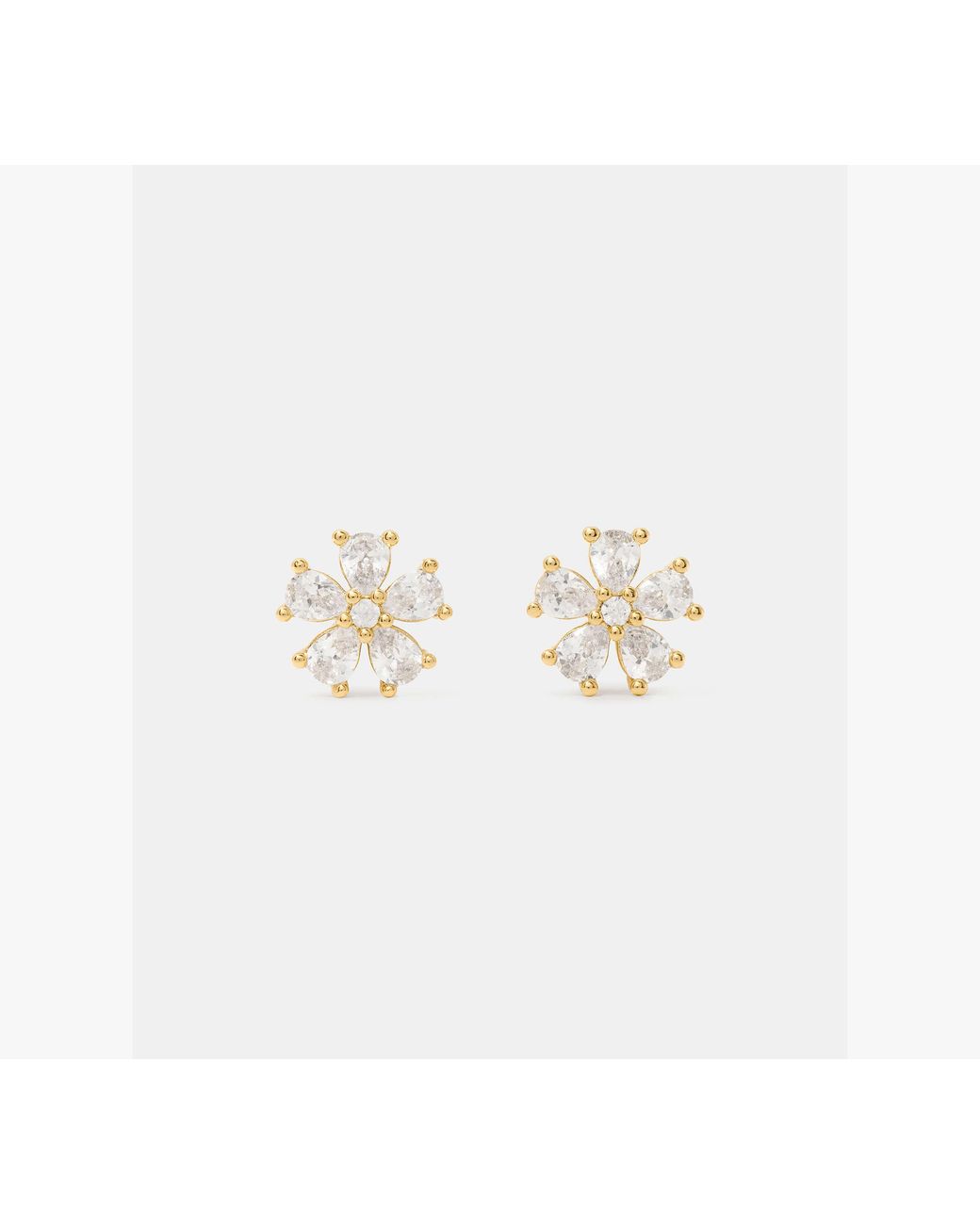 Kate Spade White Kate Spade You'Re A Gem Flower Studs