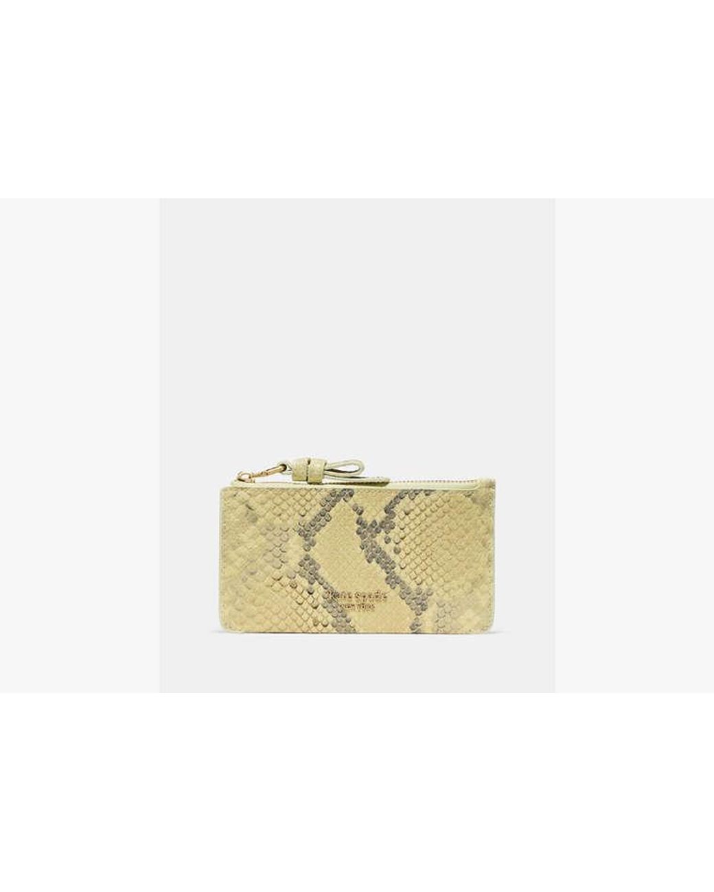 Kate Spade Metallic Loop Snake Embossed Zip Card Case