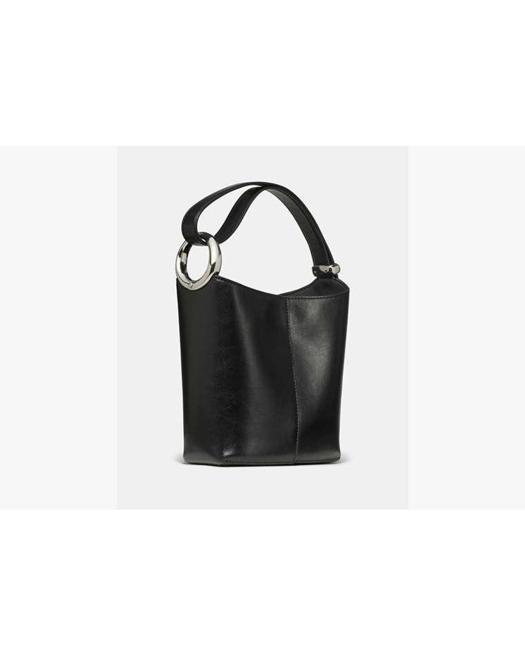 Kate Spade Black Kate Spade Halo Mini Leather Bucket Bag