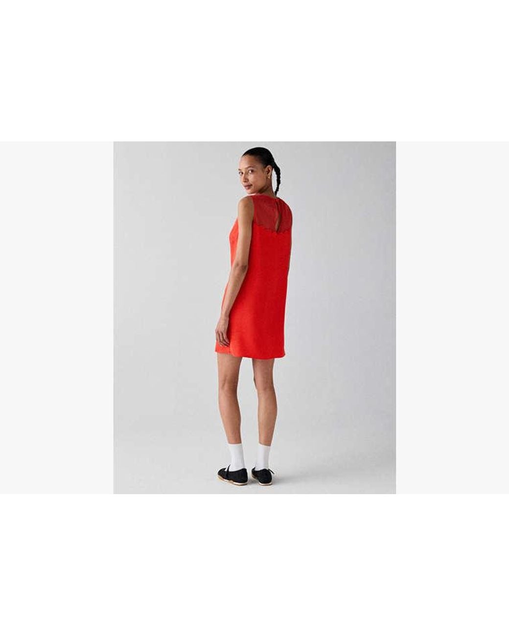 Kate Spade Red Scallop Shift Dress