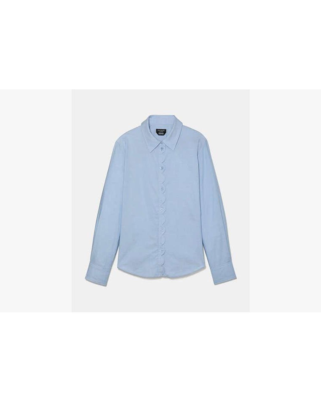Kate Spade Blue Kate Spade Oxford Scallop Shirt