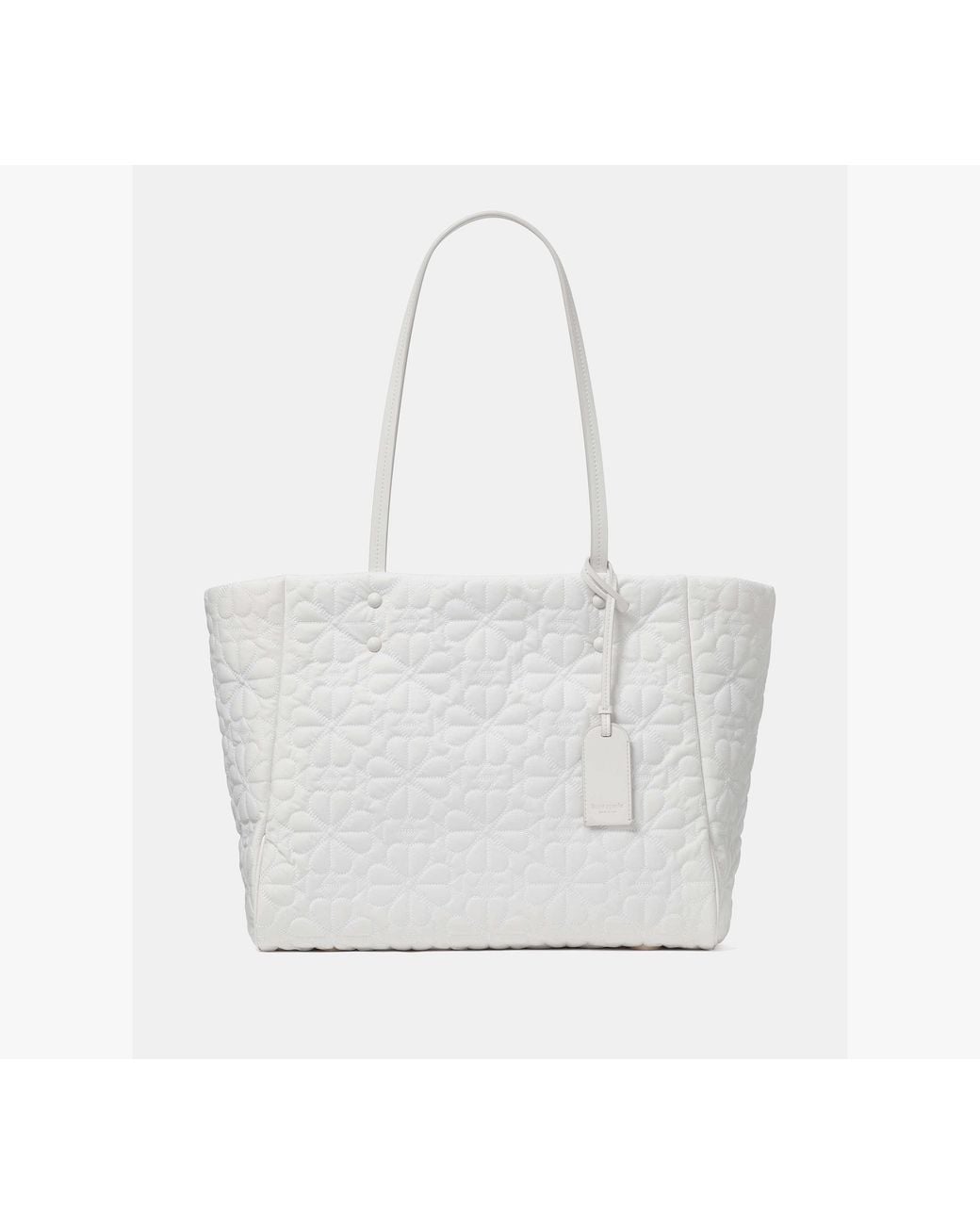 Kate Spade White Kate Spade Tilly Quilted Medium Tote Bag