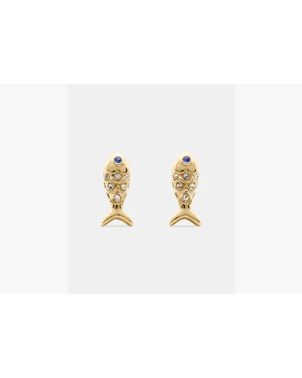 Kate Spade White Summer Daze Fish Studs