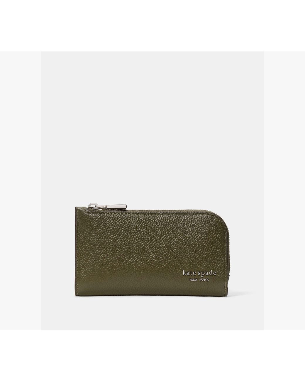 Kate Spade Green Devin Small Slim Bifold Wallet