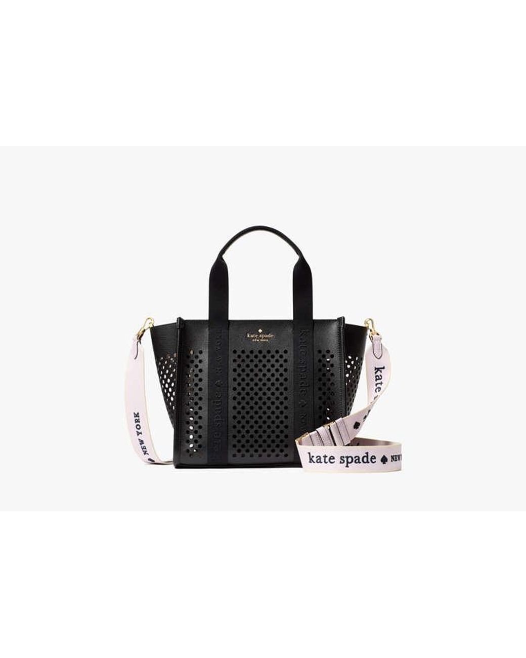 Kate Spade White Kate Spade Logo Webbing Bag Strap