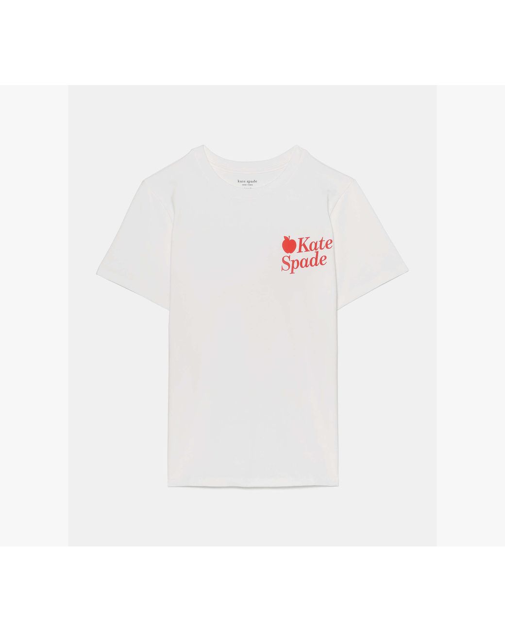 Kate Spade White Nyc Apple Tee