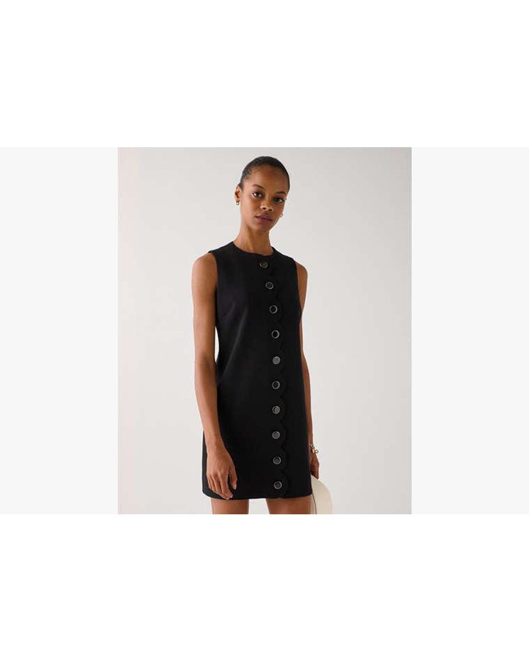 Kate Spade Black Kate Spade Scallop Shift Dress