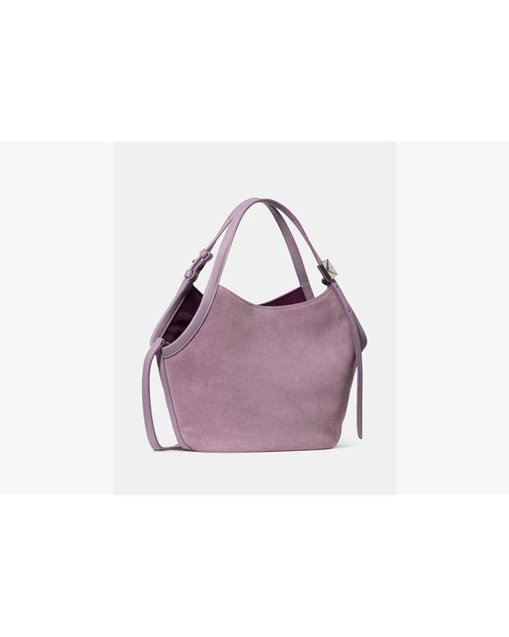 Kate Spade Purple Deco Suede Small Tulip Tote Bag