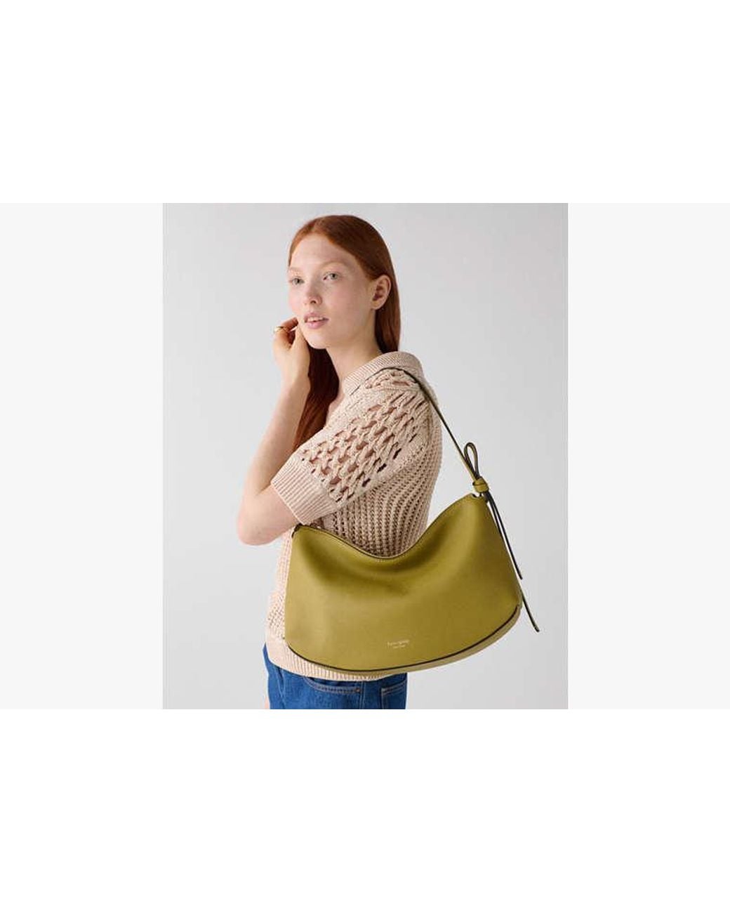 Kate Spade Green Loop Large Shoulder Bag