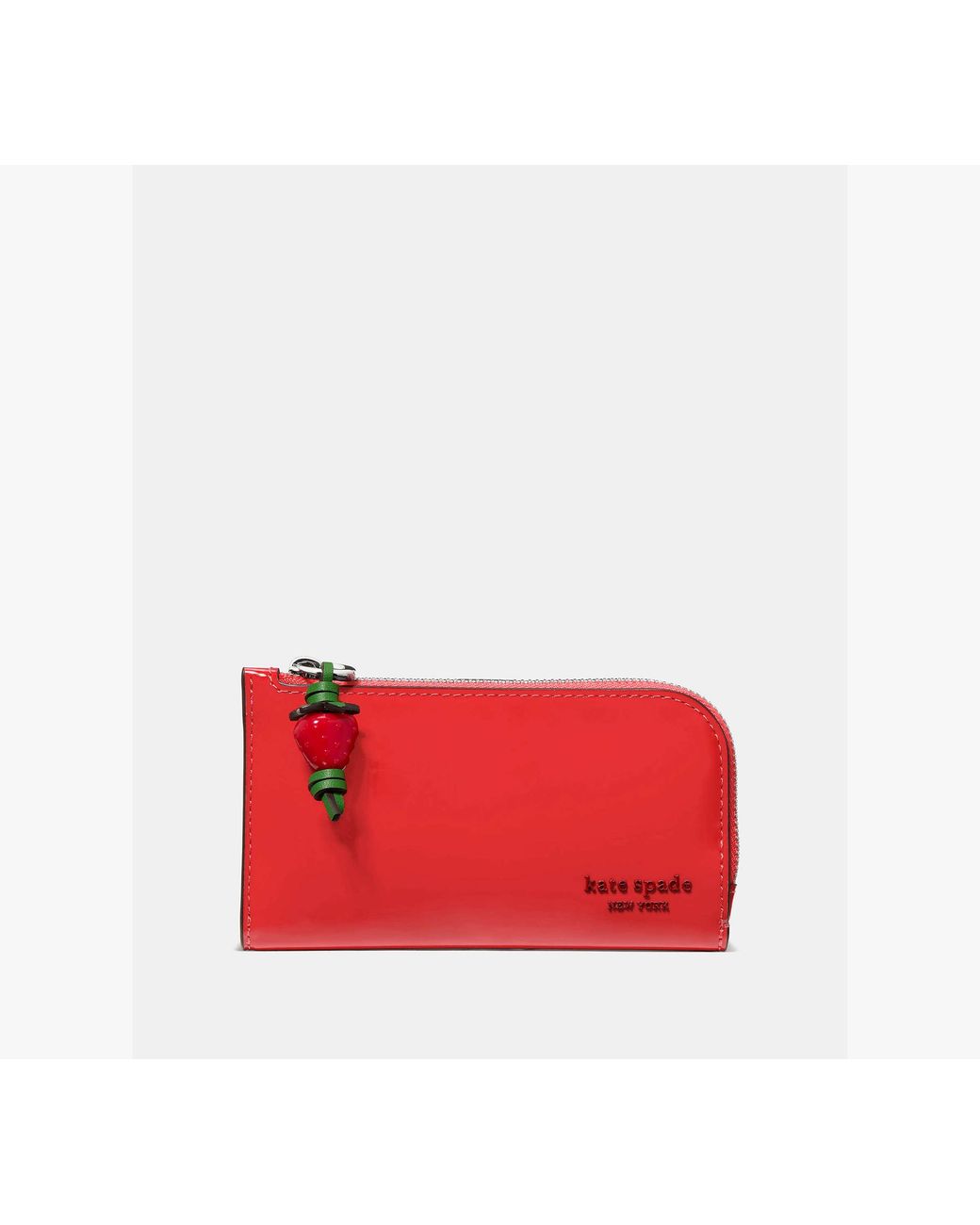 Kate Spade Red Devin Patent Bifold Wallet