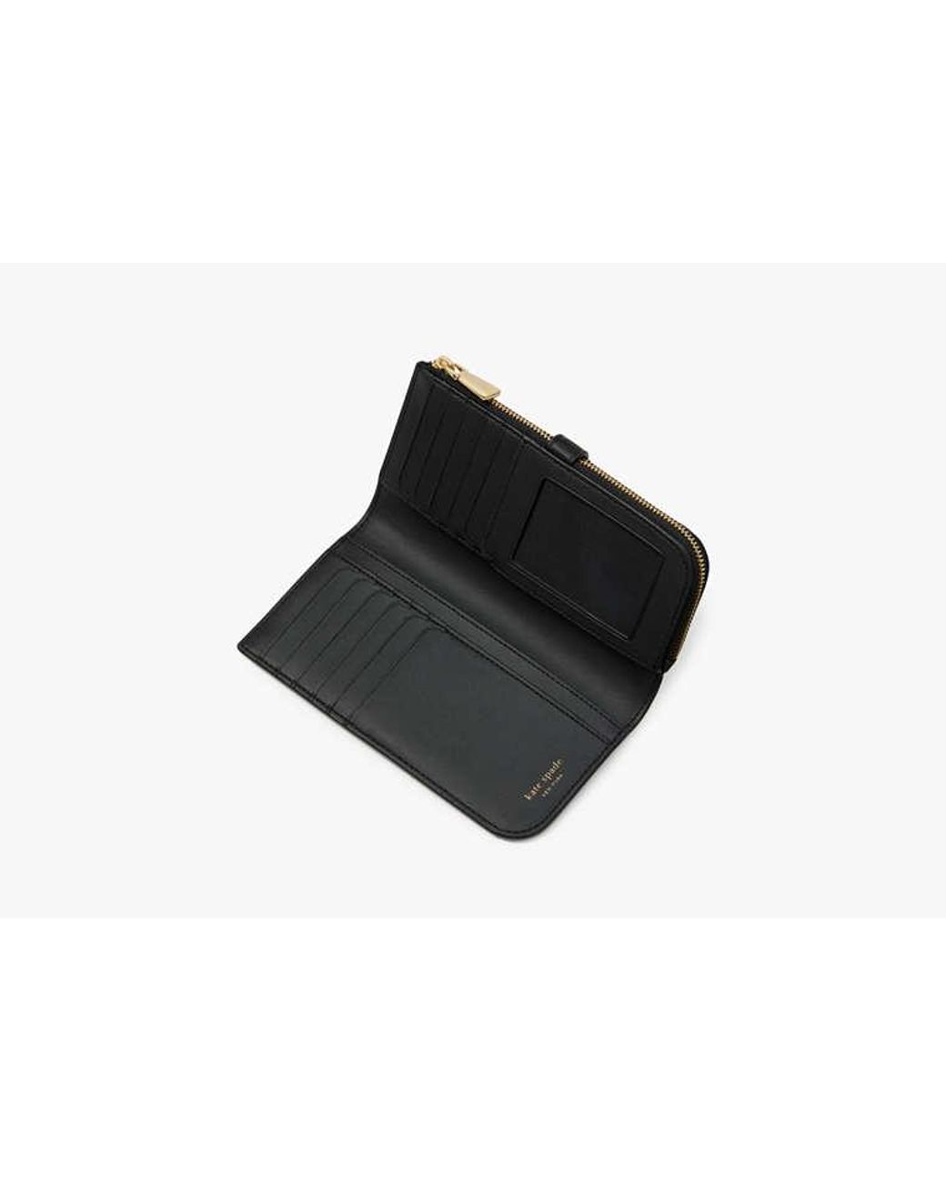 Kate Spade Black Kate Spade Deco Zip Slim Wallet