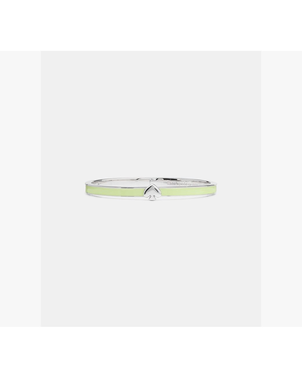 Kate Spade White Kate Spade Everyday Spade Thin Enamel Bangle