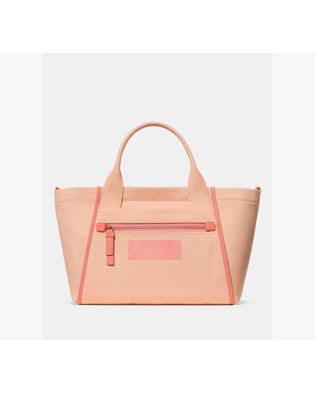 Kate Spade Pink Dash Canvas Tote Bag