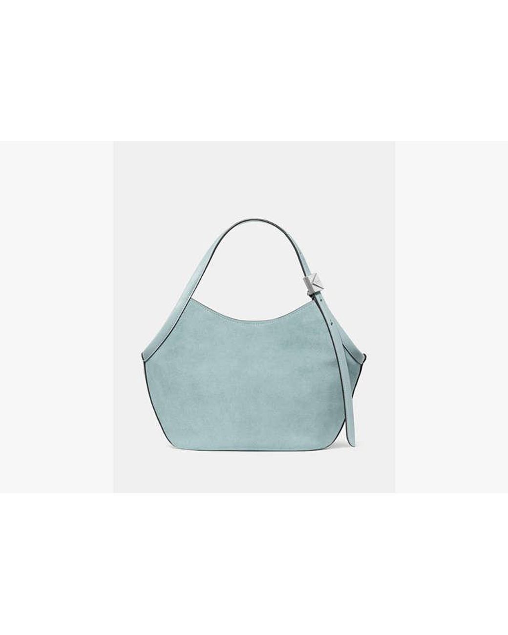 Kate Spade Blue Deco Suede Small Tulip Tote Bag