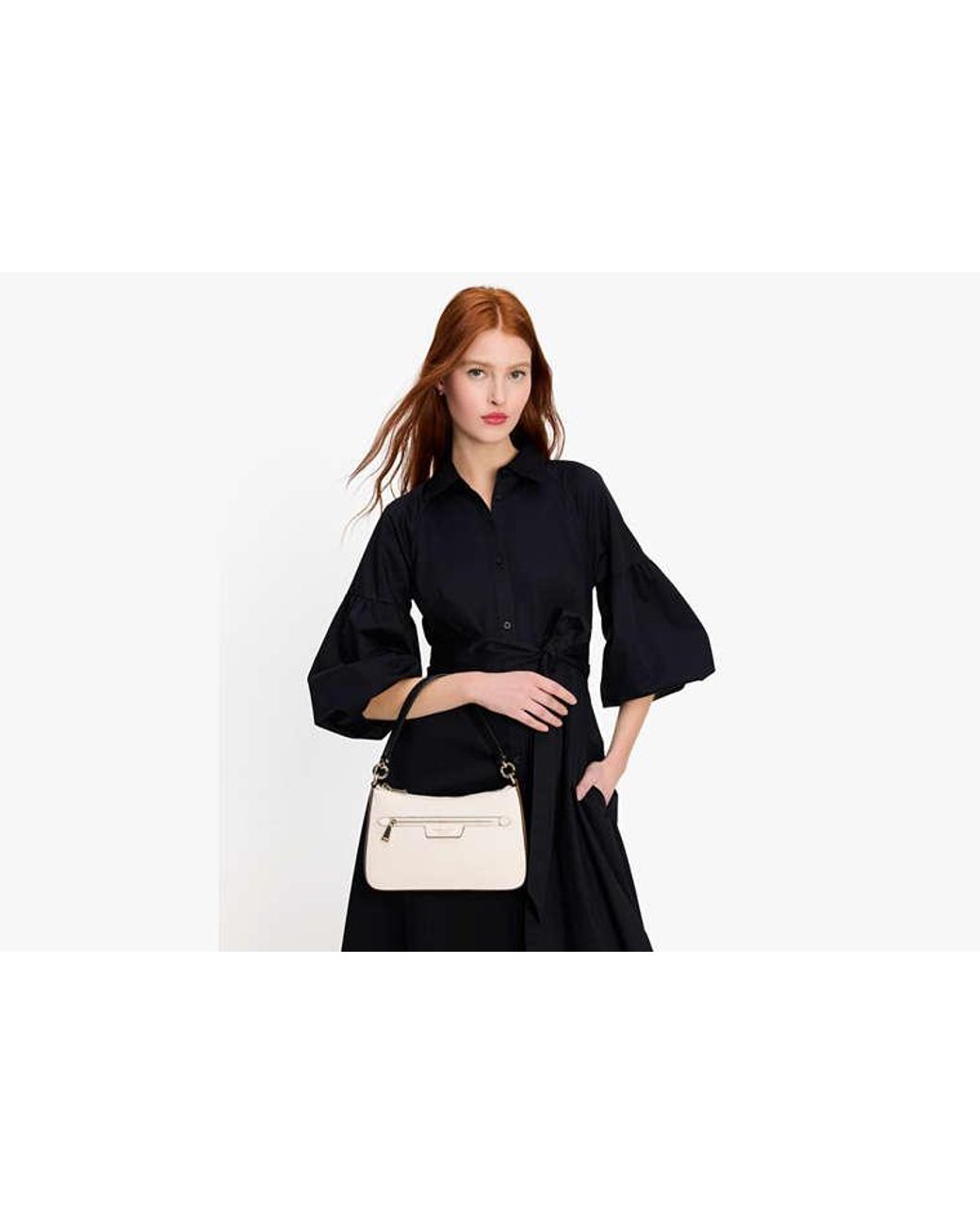 Kate Spade White Hudson Colorblocked Convertible Crossbody