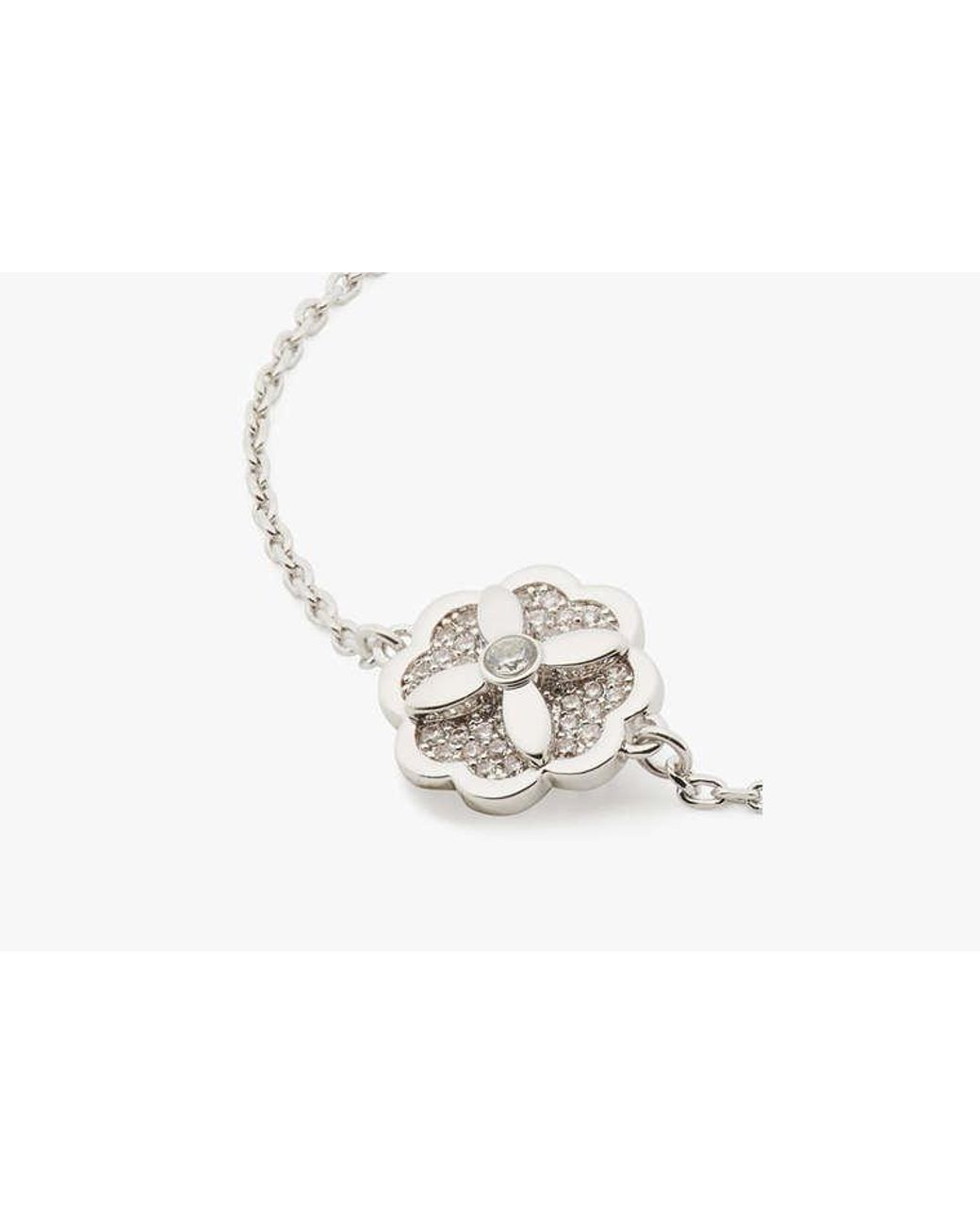 Kate Spade White Heritage Bloom Bracelet