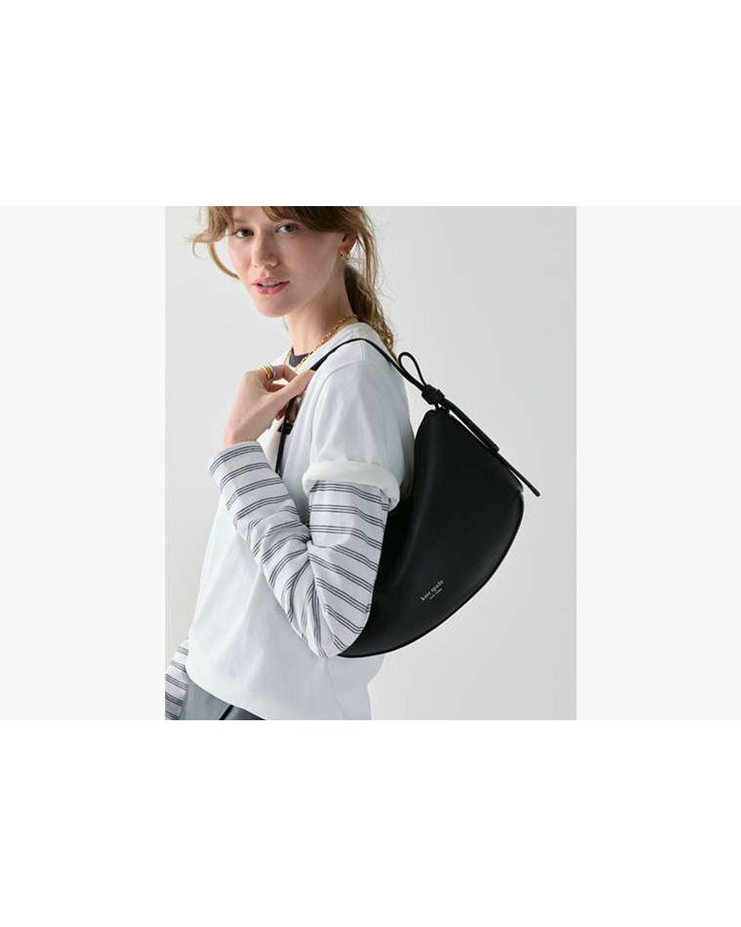 Kate Spade Black Kate Spade Loop Schultertasche Für Frauen