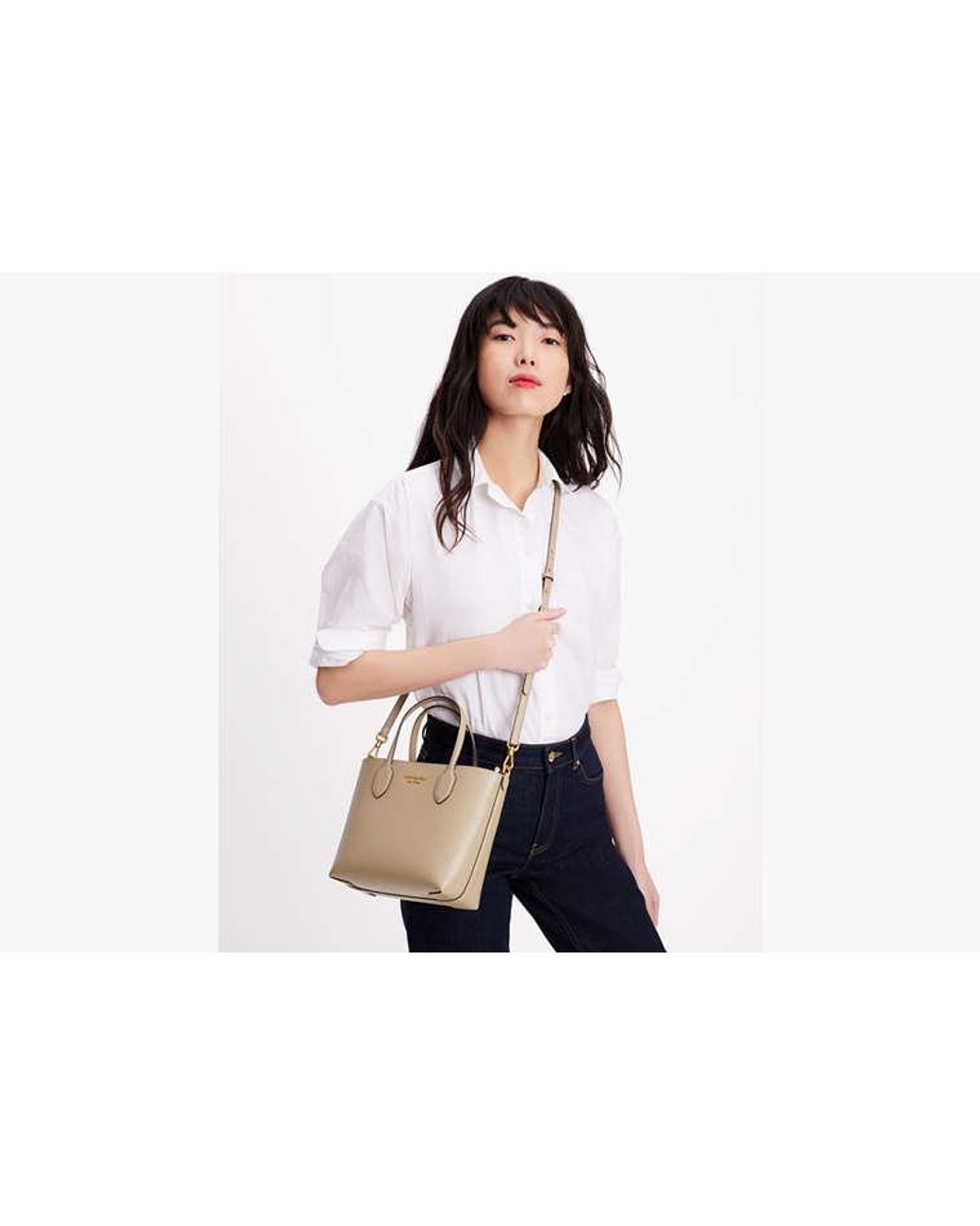 Kate Spade Natural Bleecker Medium Crossbody Tote