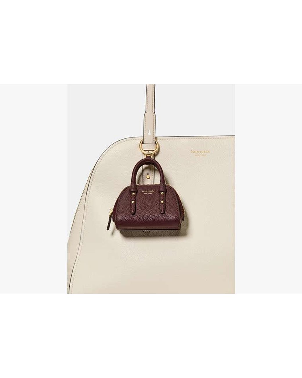 Kate Spade Brown Kate Spade Charmed Nano Carryall Bag Charm