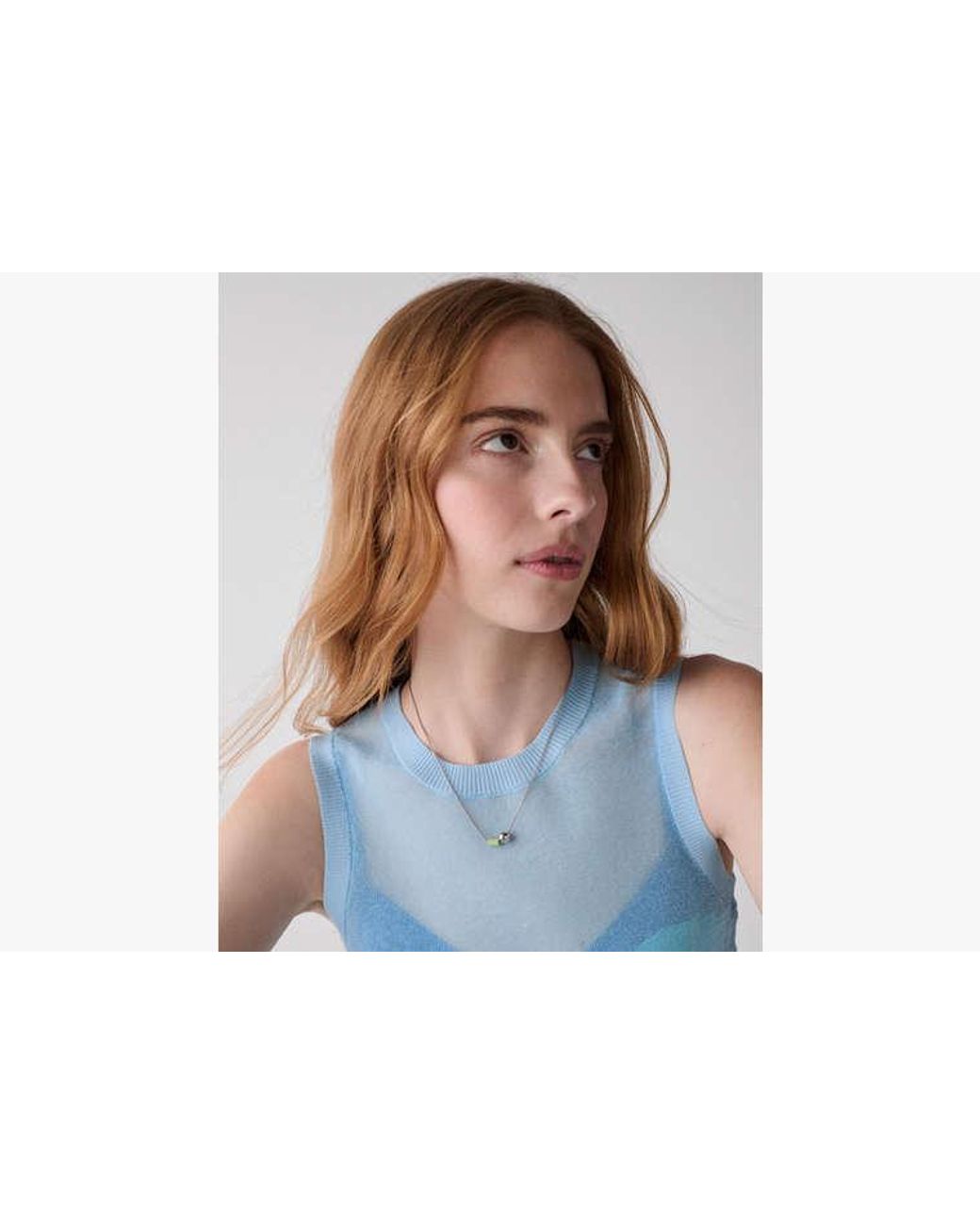 Kate Spade Blue Geo Pop Pendant