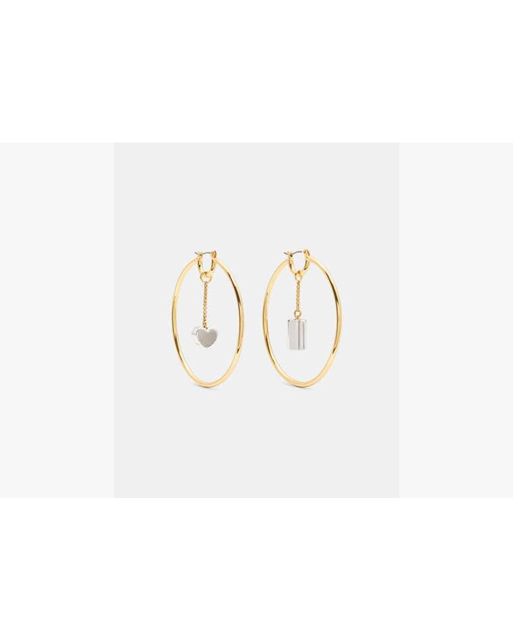 Kate Spade White Kate Spade Geo Pop Round Hoop Earring