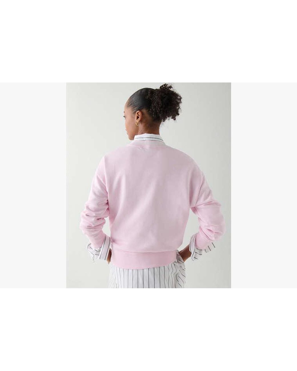 Kate Spade Pink Kate Spade Chenille Logo Sweatshirt