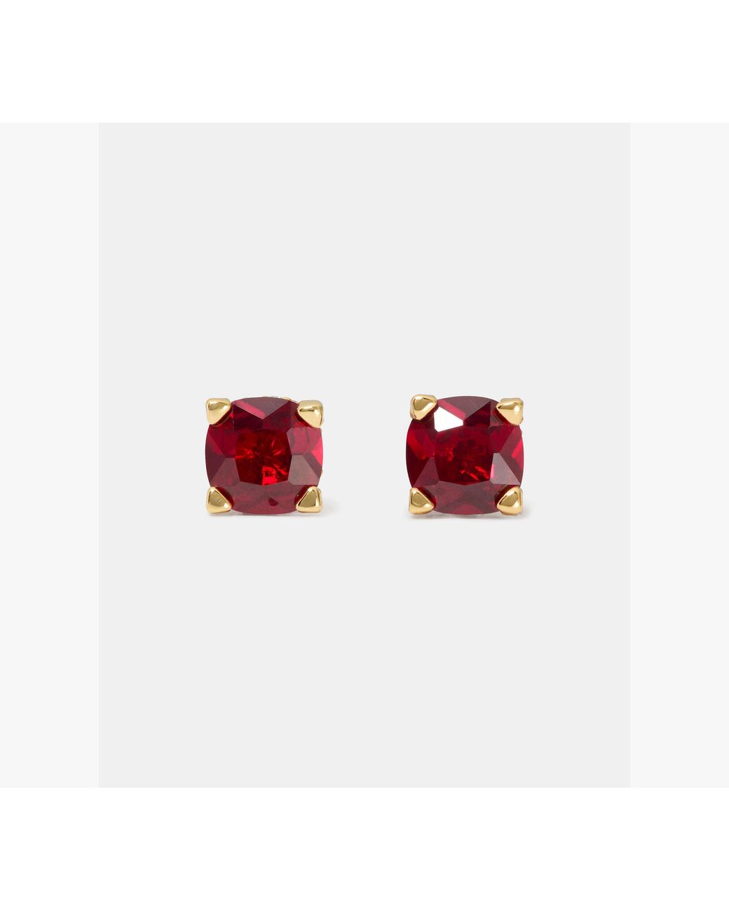 Kate Spade Red Little Luxuries Square Studs