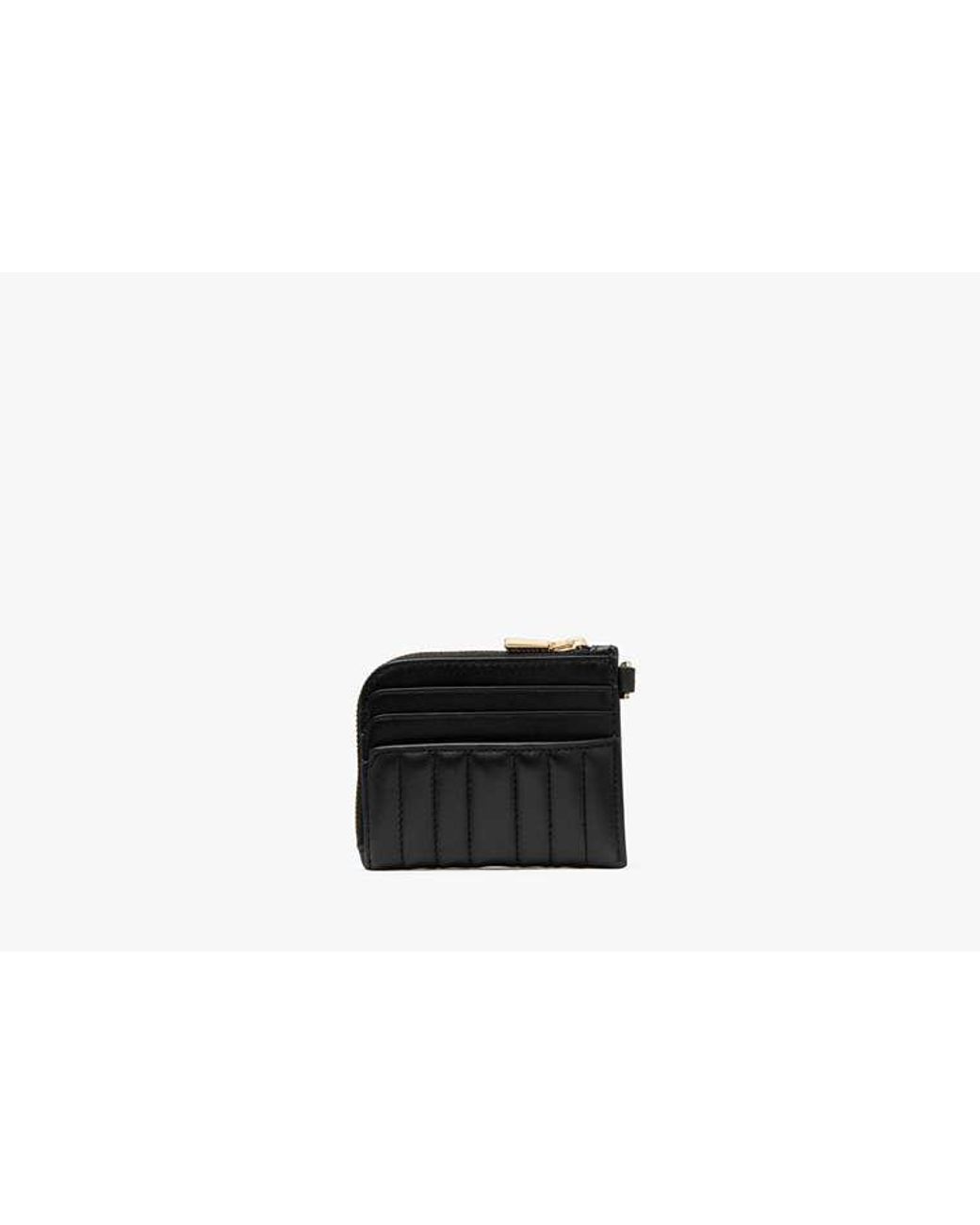 Kate Spade Black Kate Spade Deco Quilted Card Case Wristlet