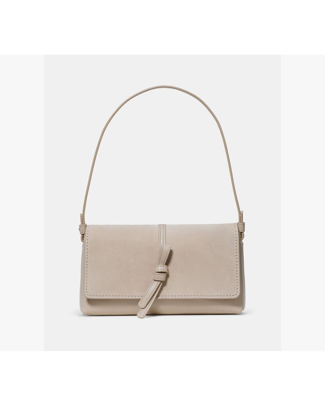 Kate Spade Gray Loop Suede Small Shoulder Bag