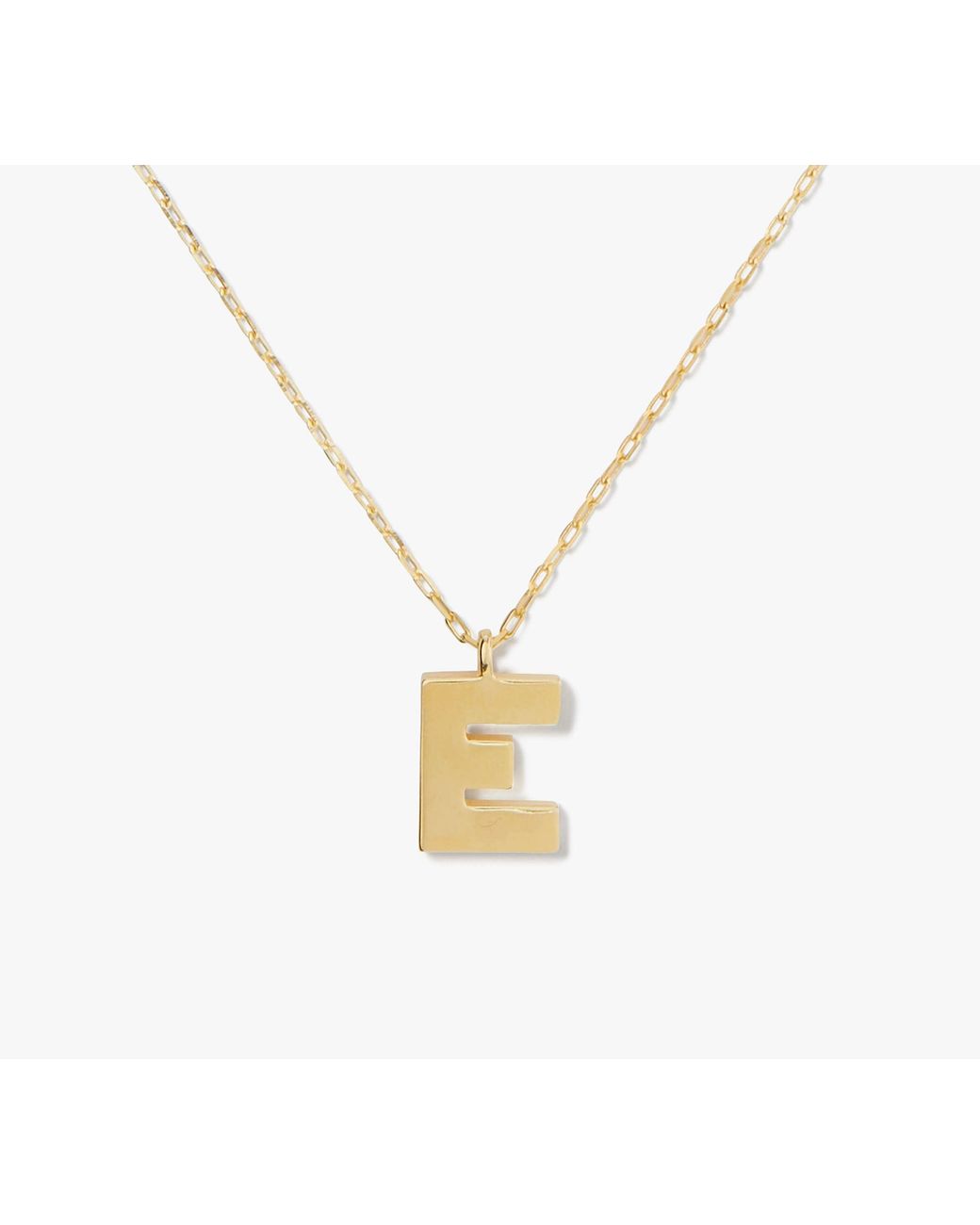 Kate Spade White Kate Spade Fine Love Letter E Initial Pendant