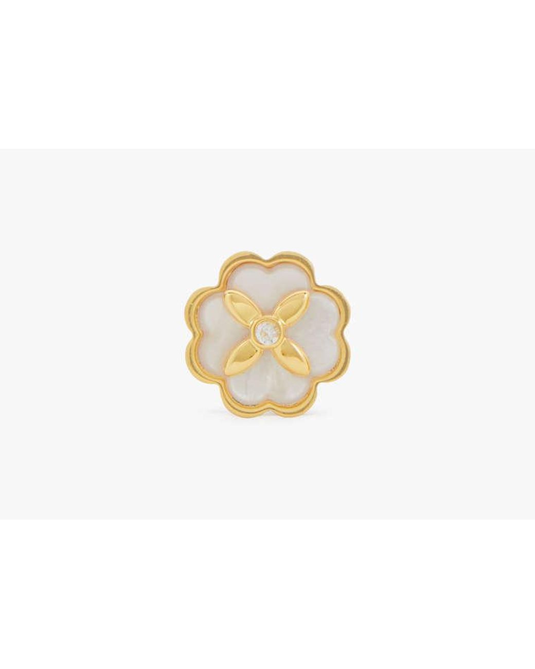 Kate Spade Black Heritage Bloom Studs