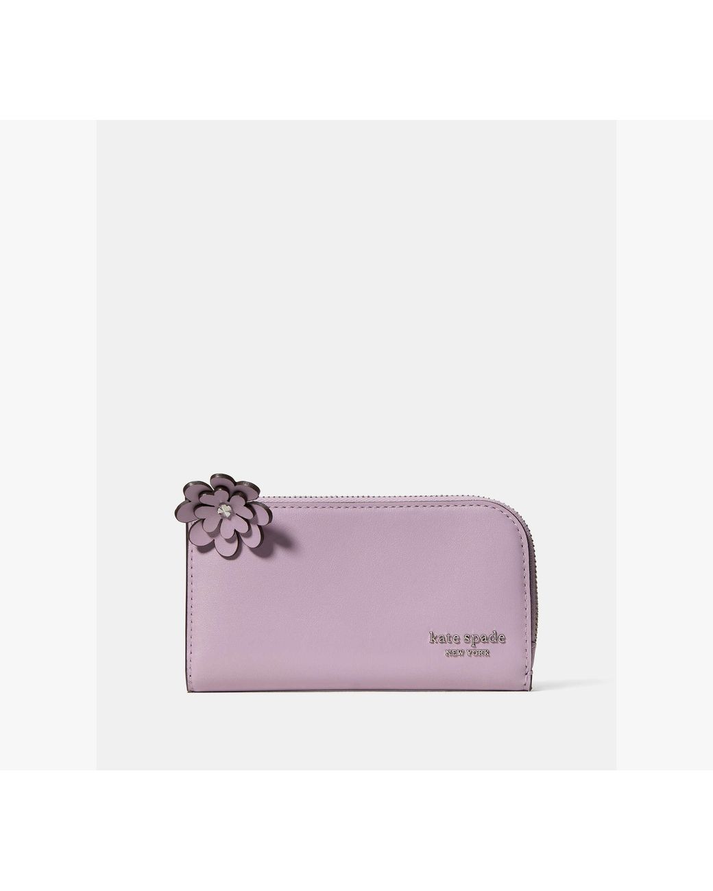 Kate Spade Purple Devin Smooth Small Bifold Wallet
