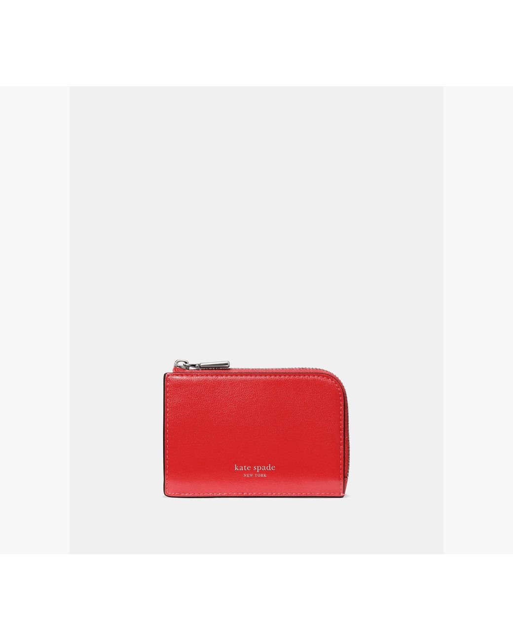 Kate Spade Red Mini Zip Card Case
