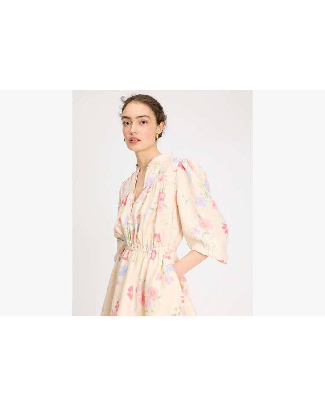 新品ｓケイトスペードWhimsical Garden Belted シャツドレス Kate Spade Whimsical Garden Belted Shirt Dress in Pink | Lyst