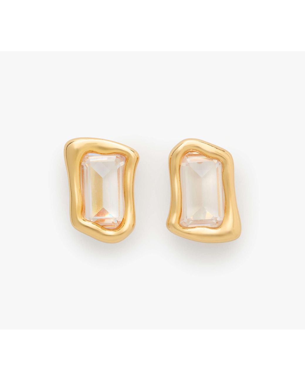 Kate Spade Metallic Molten Glass Statement Studs