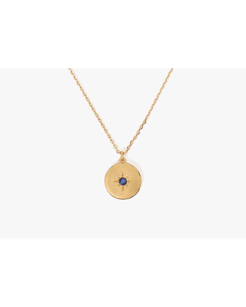 Kate Spade White Kate Spade The Color Spark Collection Fearless Medallion Necklace