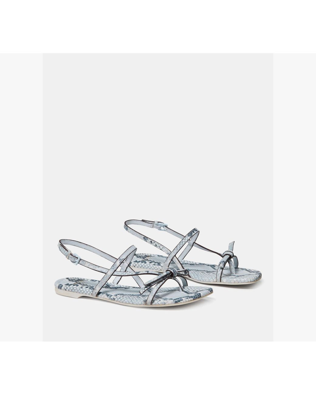 Kate Spade White Loop Flat Sandal