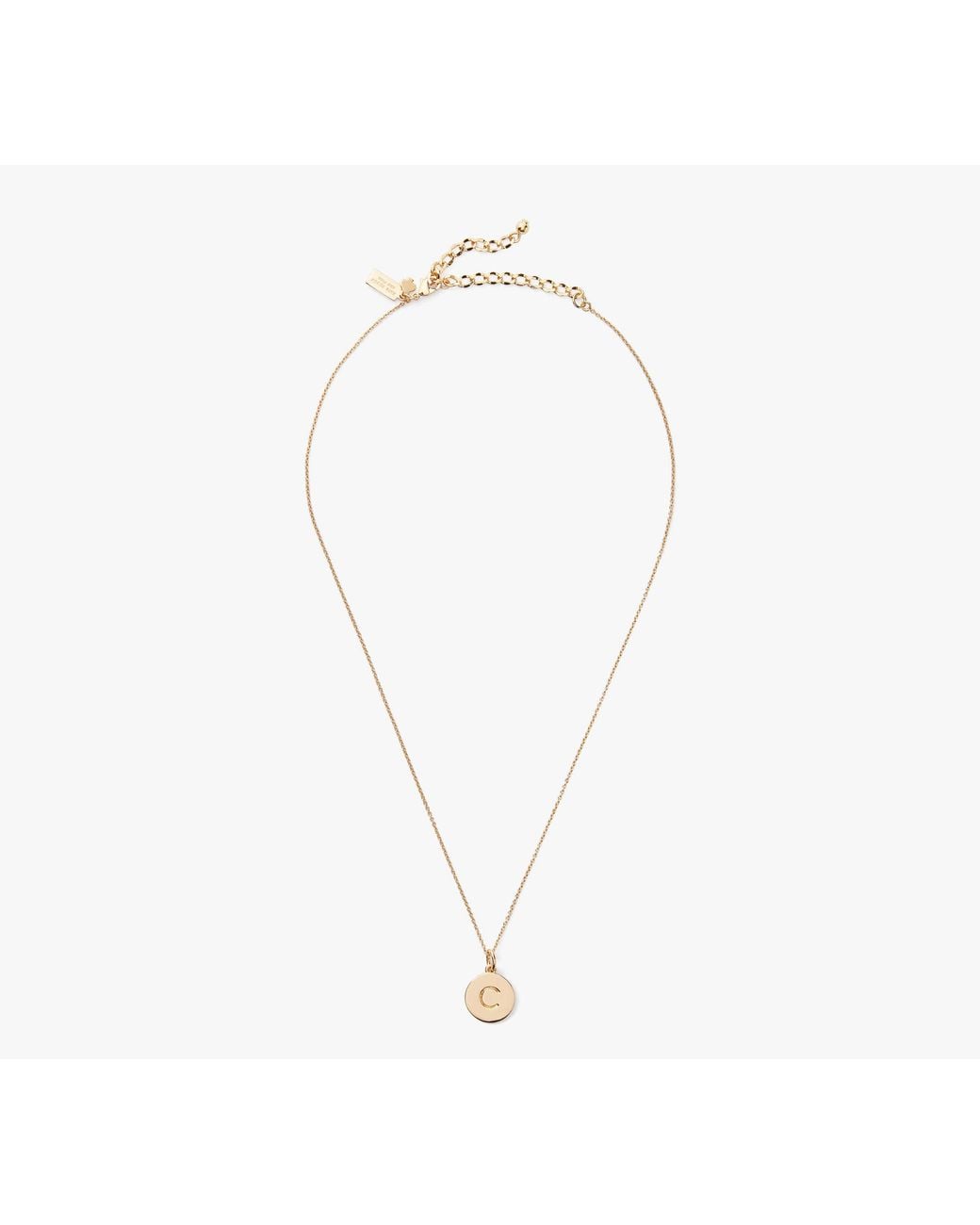 Kate Spade White Initial Pendant