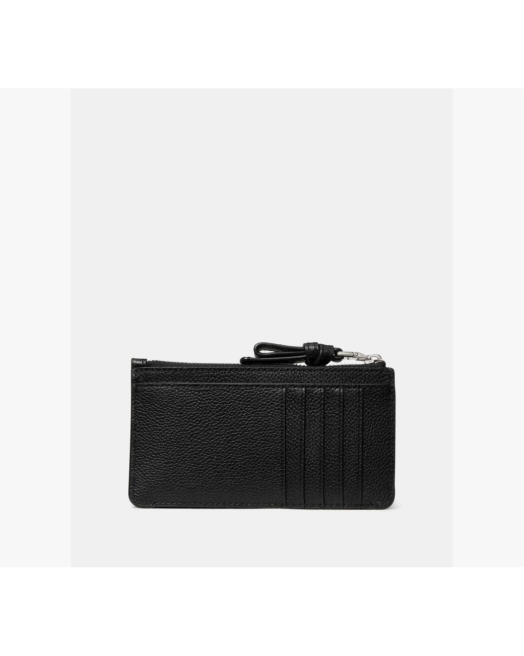 Kate Spade Black Loop Pebbled Leather Ew Zip Card Case