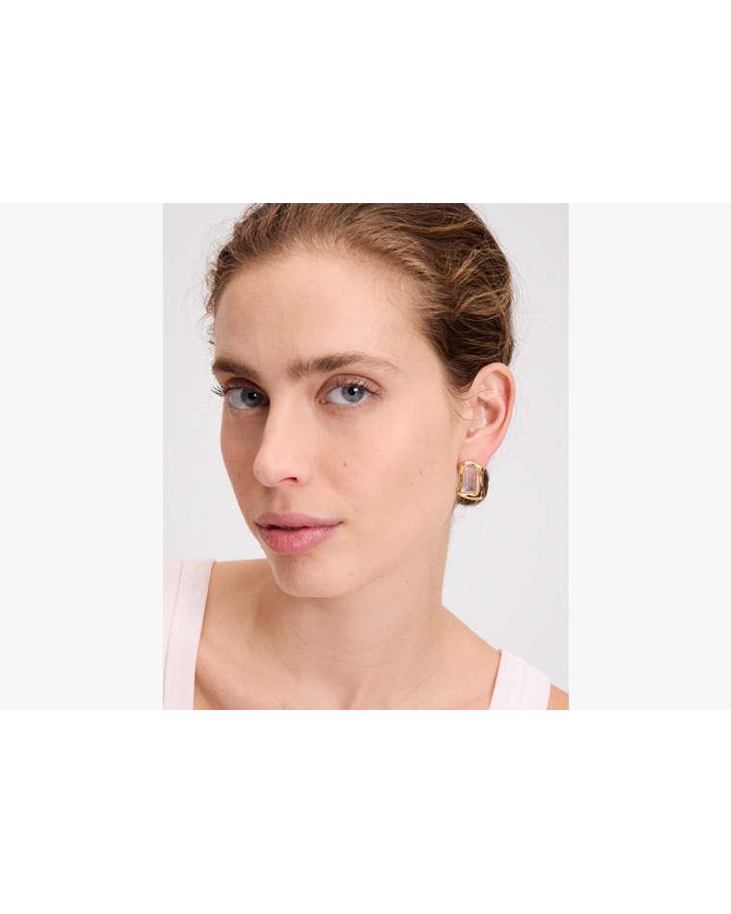 Kate Spade Metallic Molten Glass Statement Studs