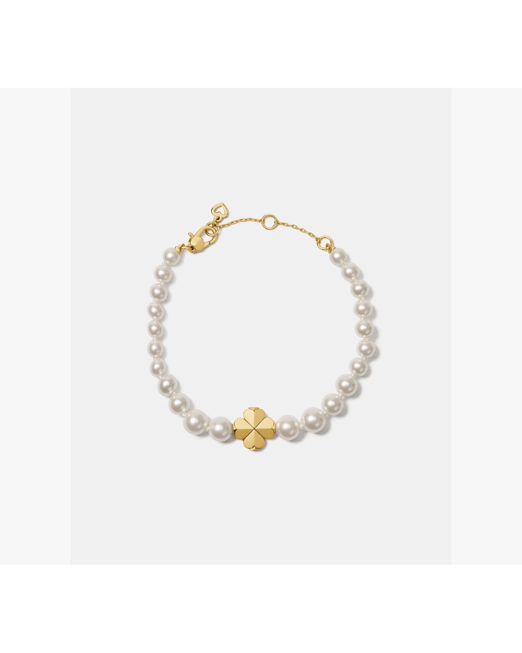 Kate Spade White Kate Spade Spade Flower Pearl Bracelet