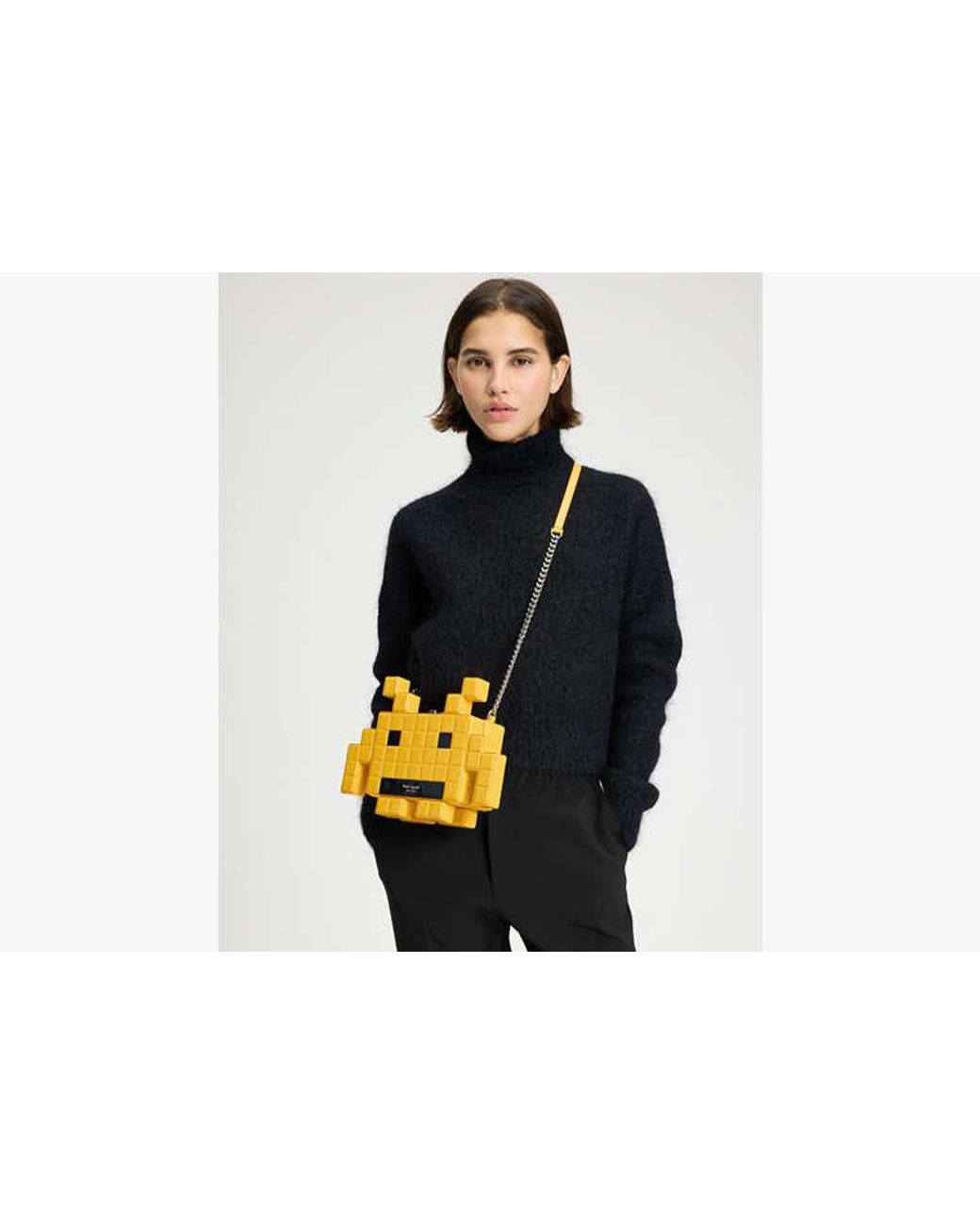 Kate Spade Space Invaders X Patent 3D Alien Crossbody in