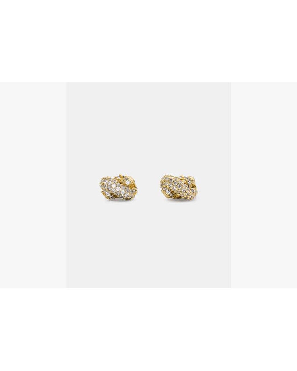 Kate Spade White Kate Spade Sailor's Knot Pave Studs